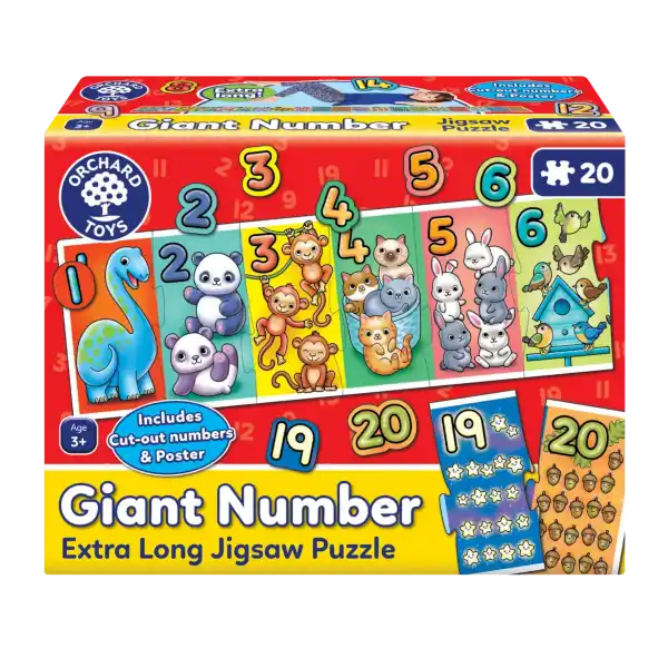 Giant Number Jigsaw Puzzle Orchard Toys | Cogs Toys & Games Ireland