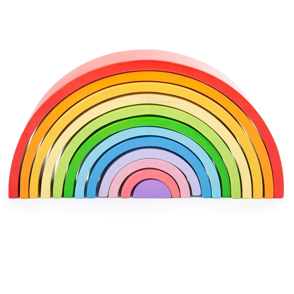 Stackable best sale wooden rainbow