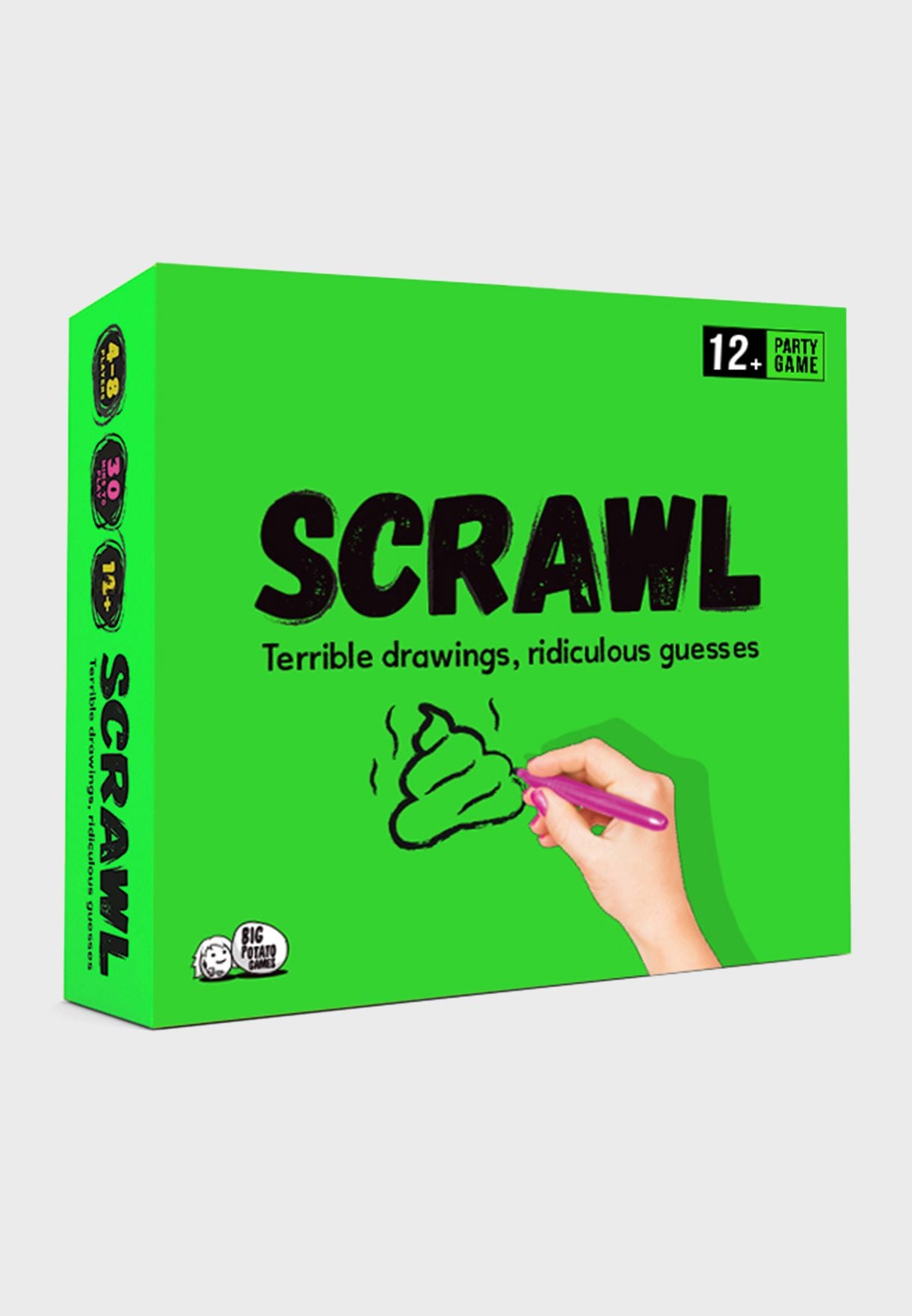 Scrawl Board Game - Adult Party Game (17+)