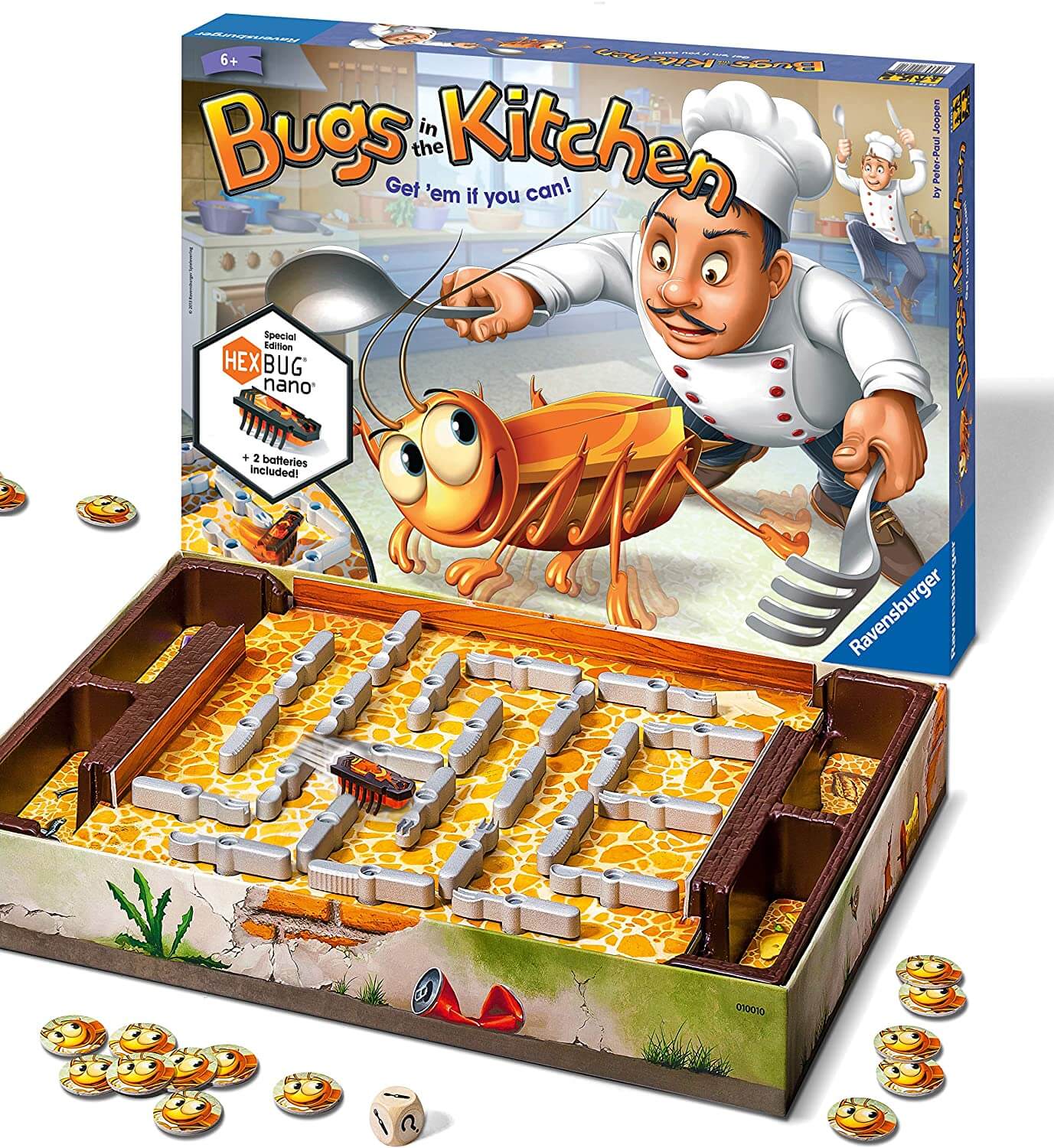 Best Toys Board Family Bugs in the Kitchen Games for Kids and Adults (6+Years)