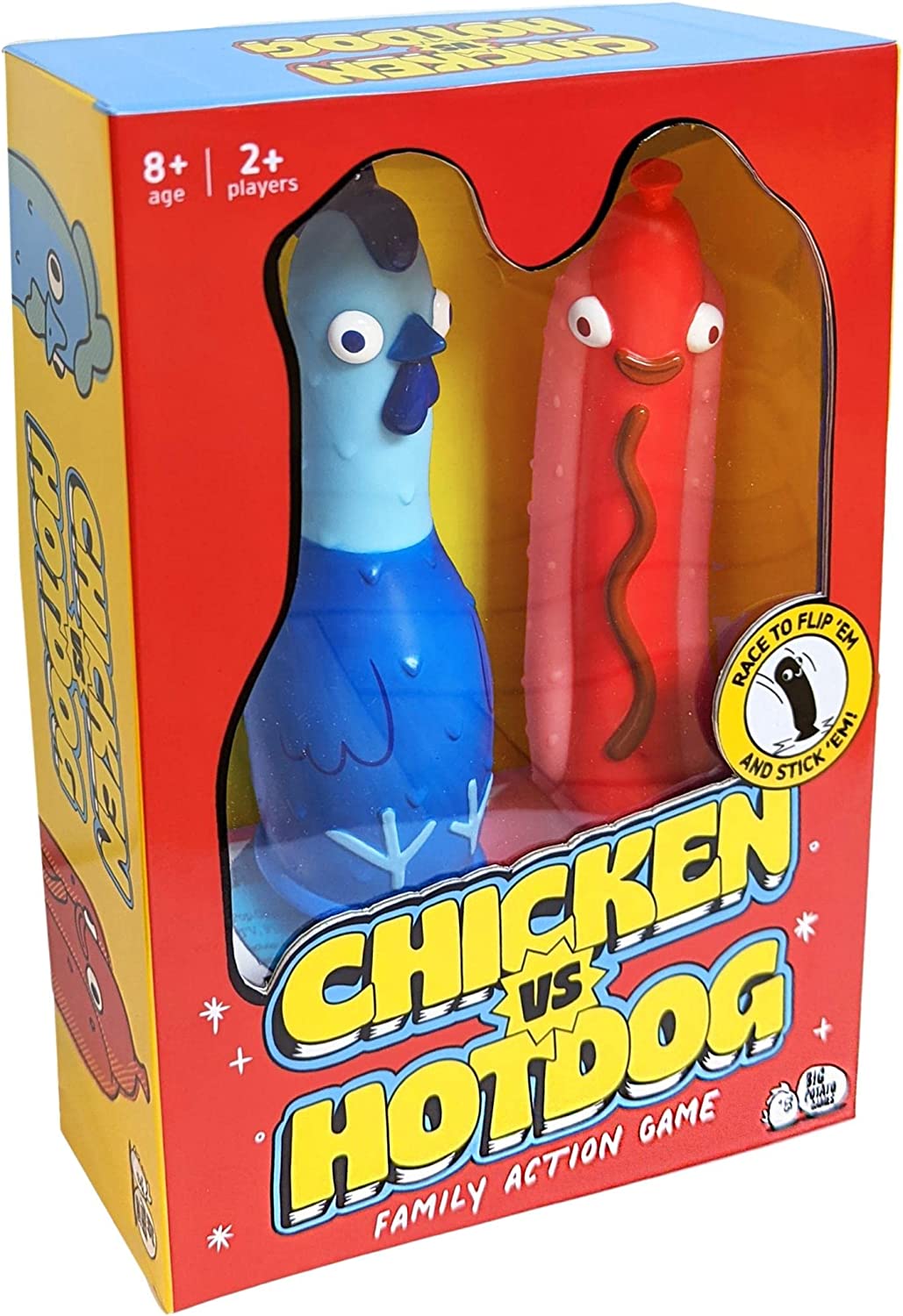Big Potato Chicken vs Hotdog: The Ultimate Challenge Party Game for  Flipping-Fun Families, Board Game for Game Nights