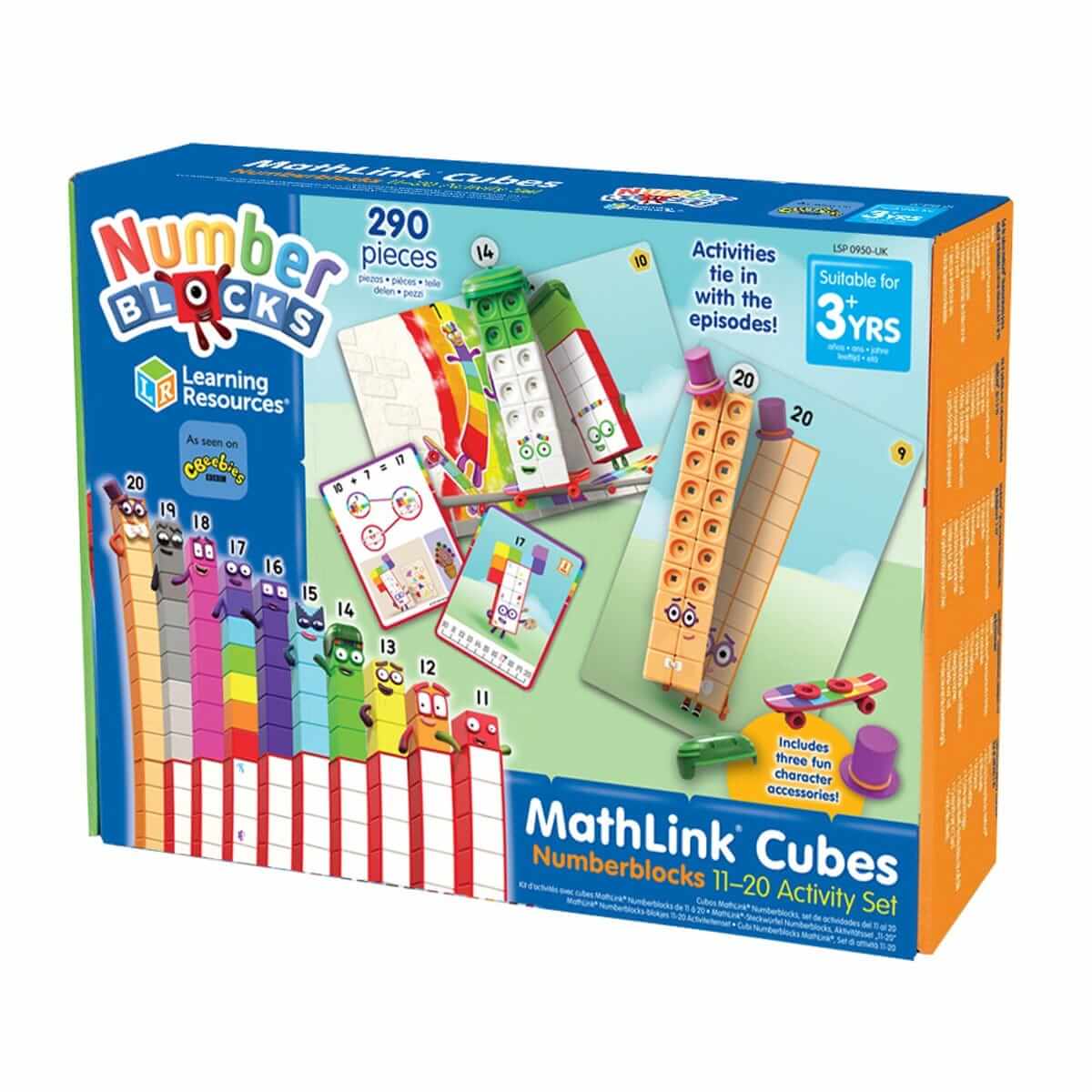 MathLink® Cubes Numberblocks 11-20 Activity Set | Cogs Toys ...