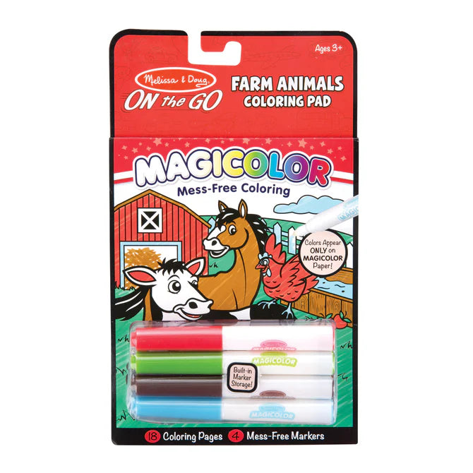 On the Go Farm Animals Coloring Pad - Melissa & Doug