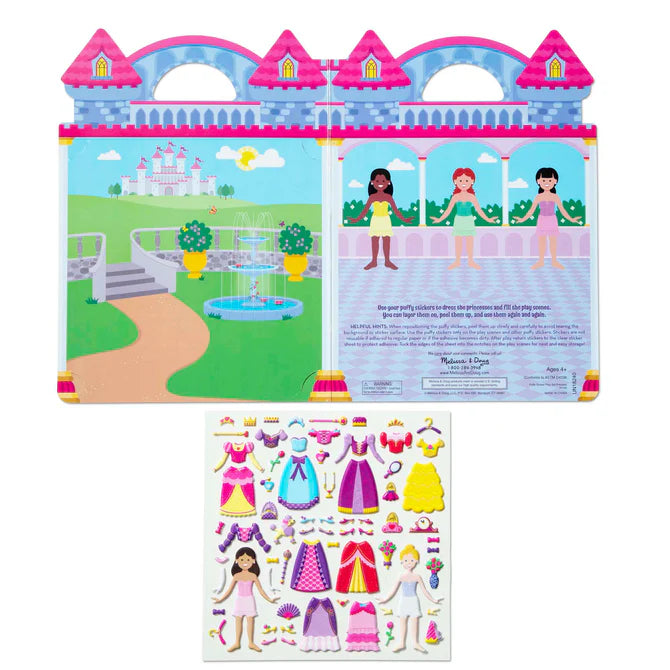 Reusable Puffy Stickers - Princess Melissa & Doug