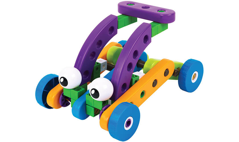 Kids First Automobile, Thames & Kosmos Engineering kit with Story Book, 70 Pieces, 10 Different Models to Build, Ages 3+