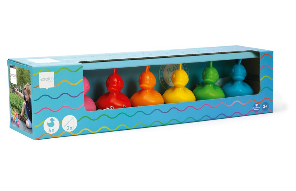 Fishing ducks set - rainbow