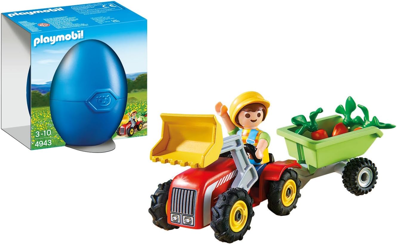 Playmobil Country Boy with Children's Tractor Gift Egg Playset