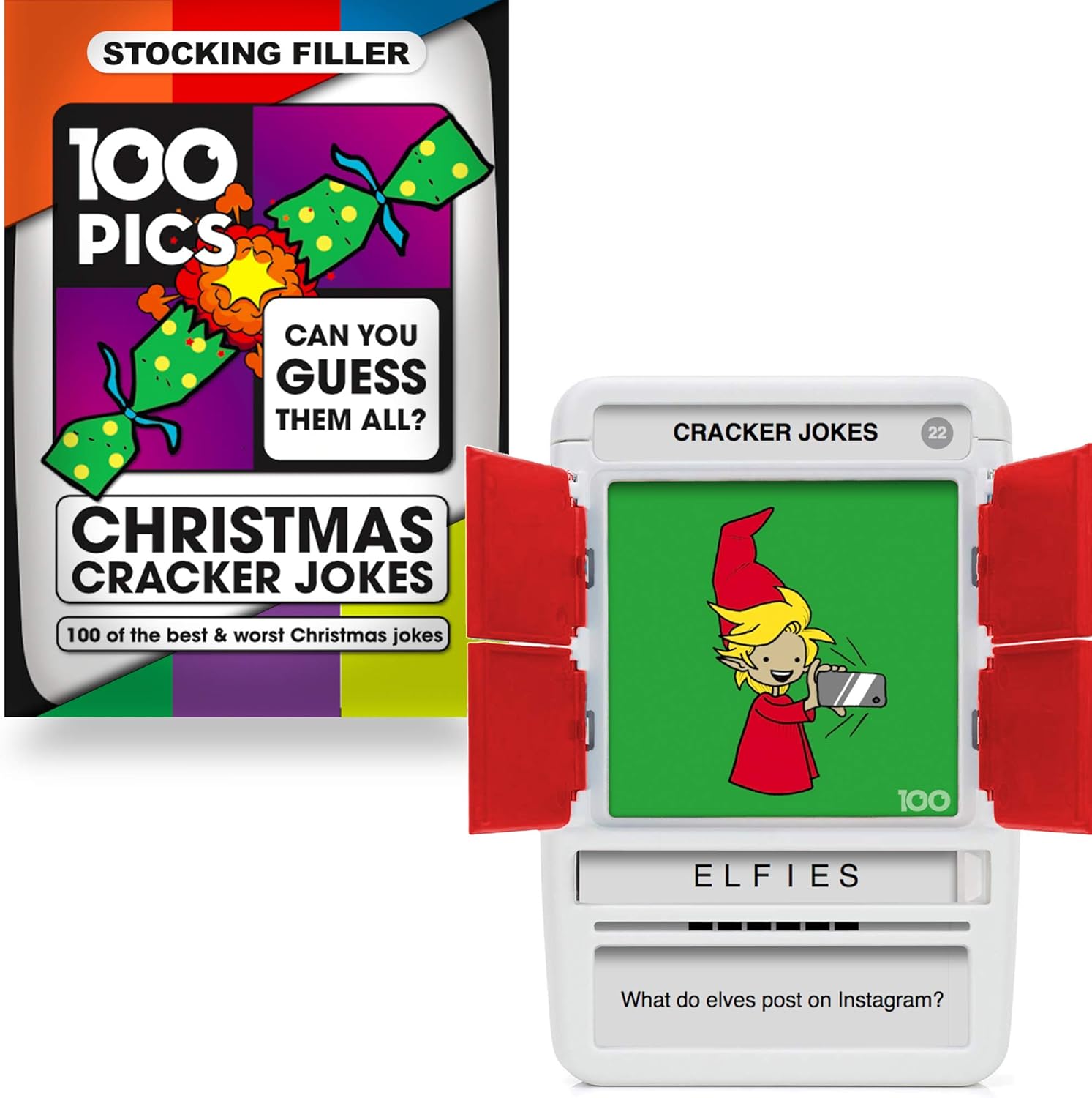 100 PICS Christmas Jokes Family Game