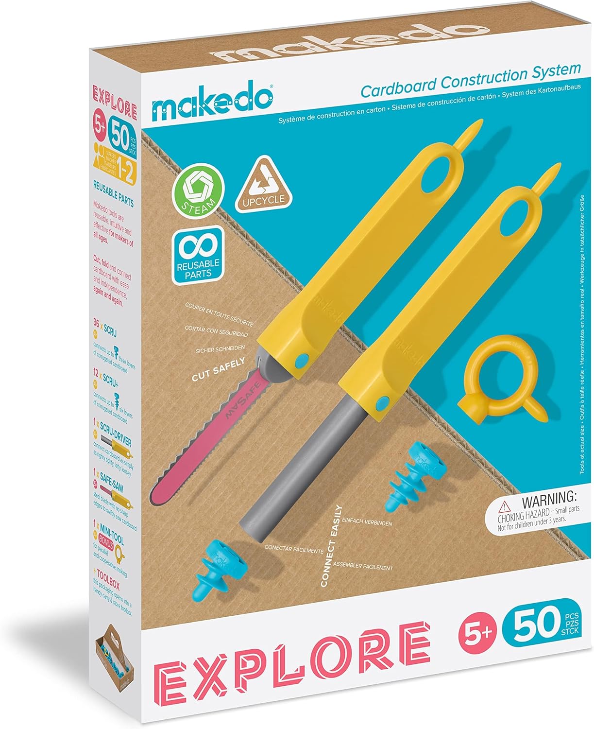 Makedo Explore 50 pcs Info