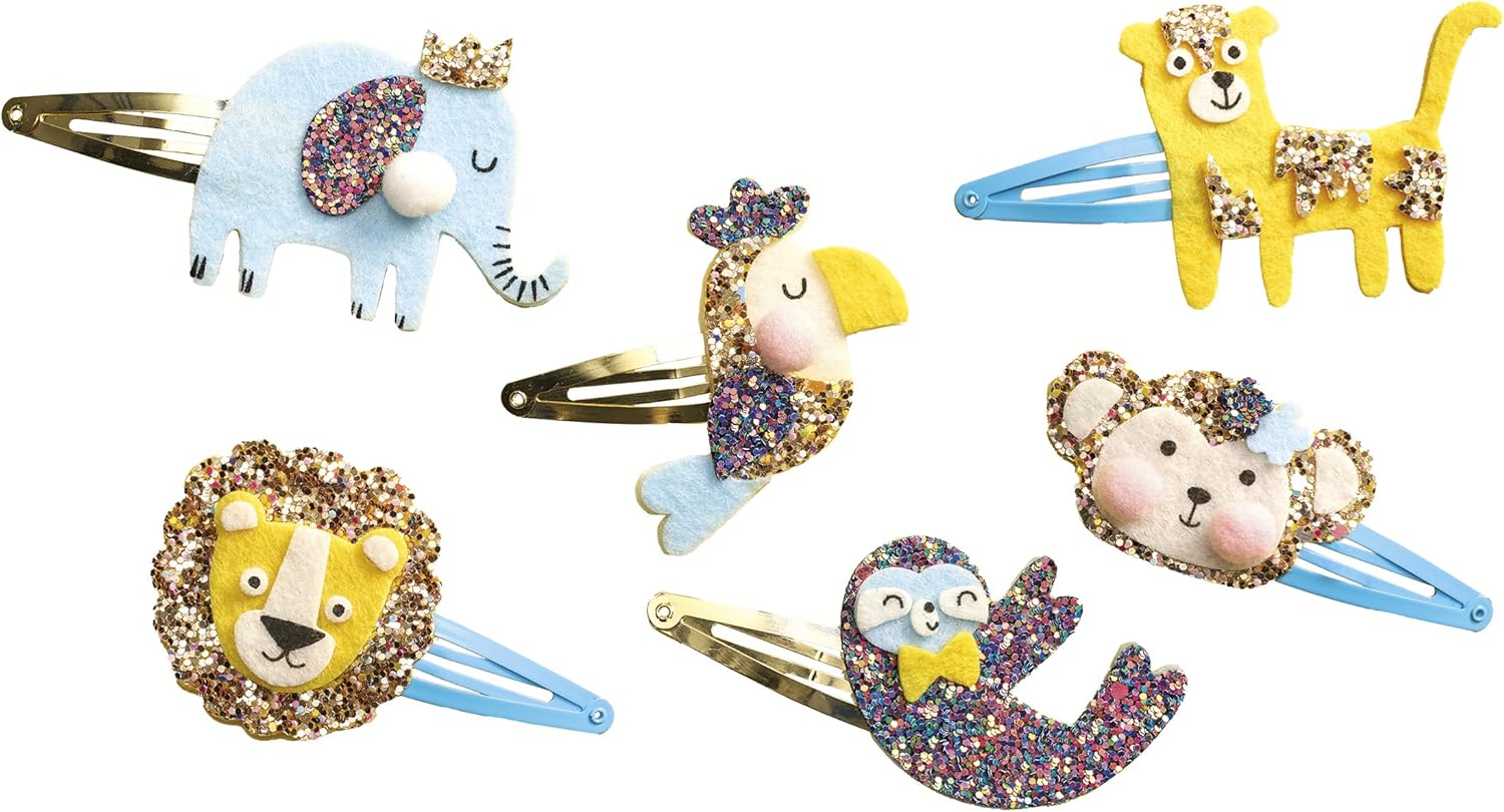 Exotic Animals hair clips to create