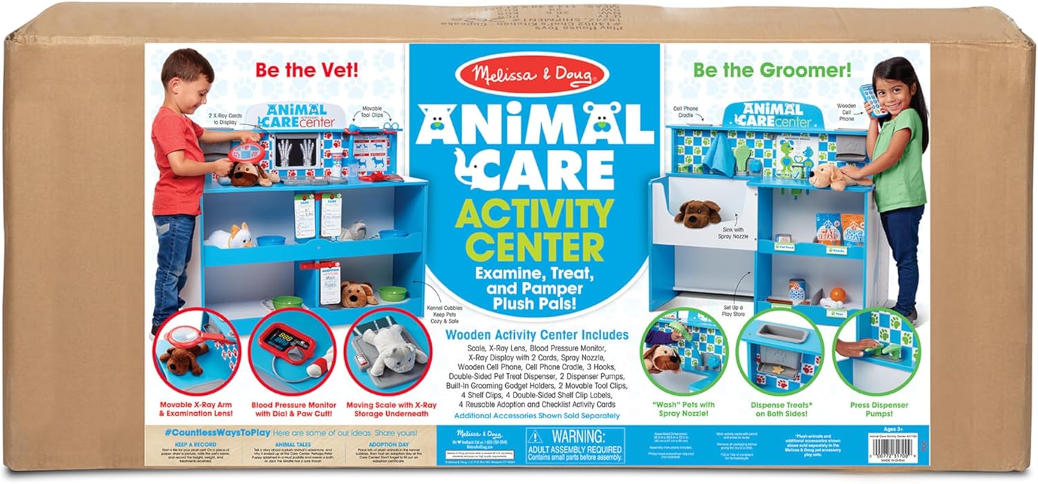 Melissa & Doug Wooden Animal Care Vet Activity Centre