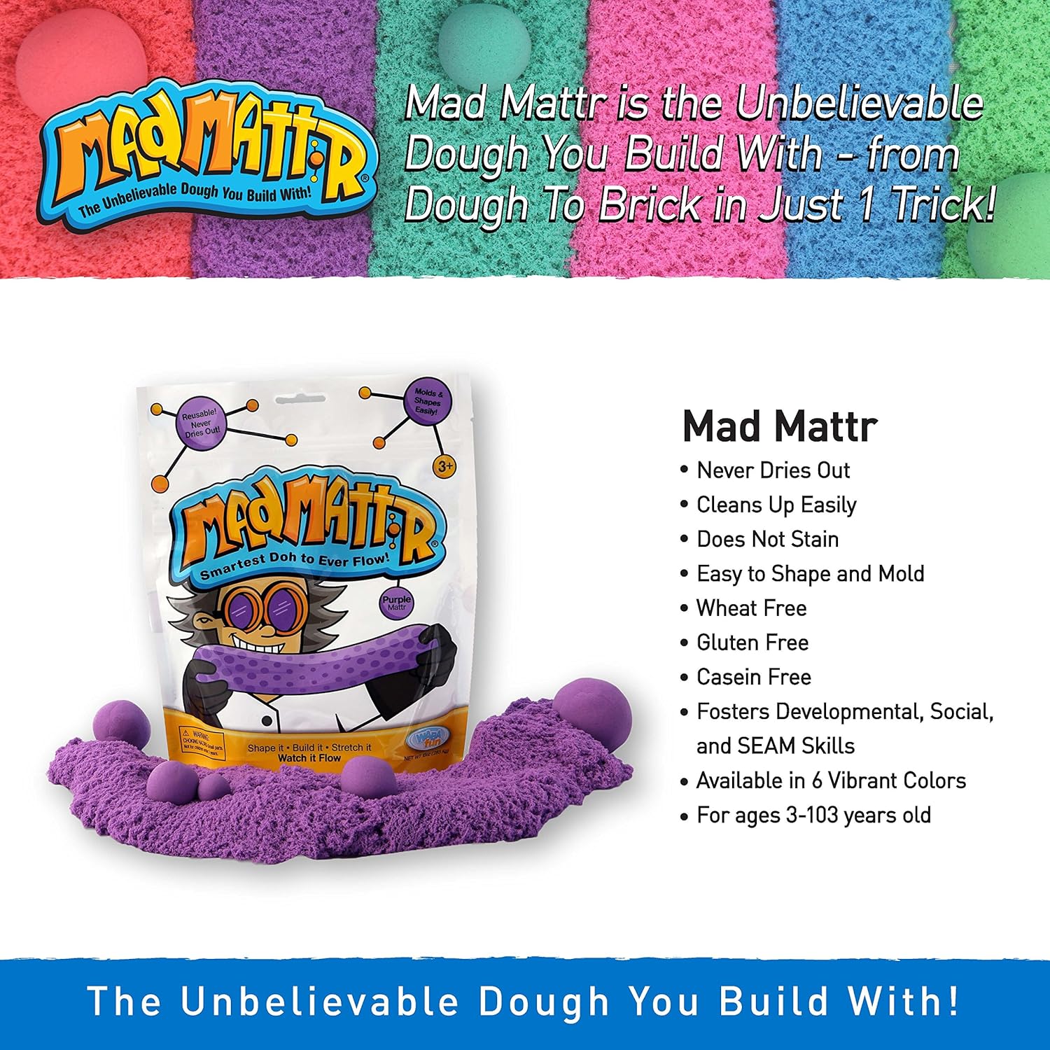 MAD MATTR Super-Soft Modelling Dough