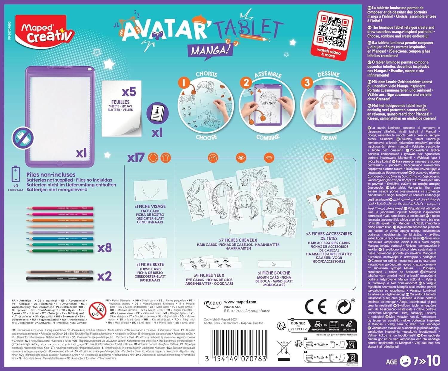 Maped Creativ Avatar Tablet  Manga