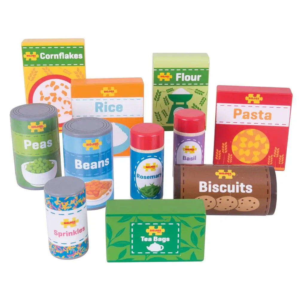 Cupboard Groceries Wooden Play Food