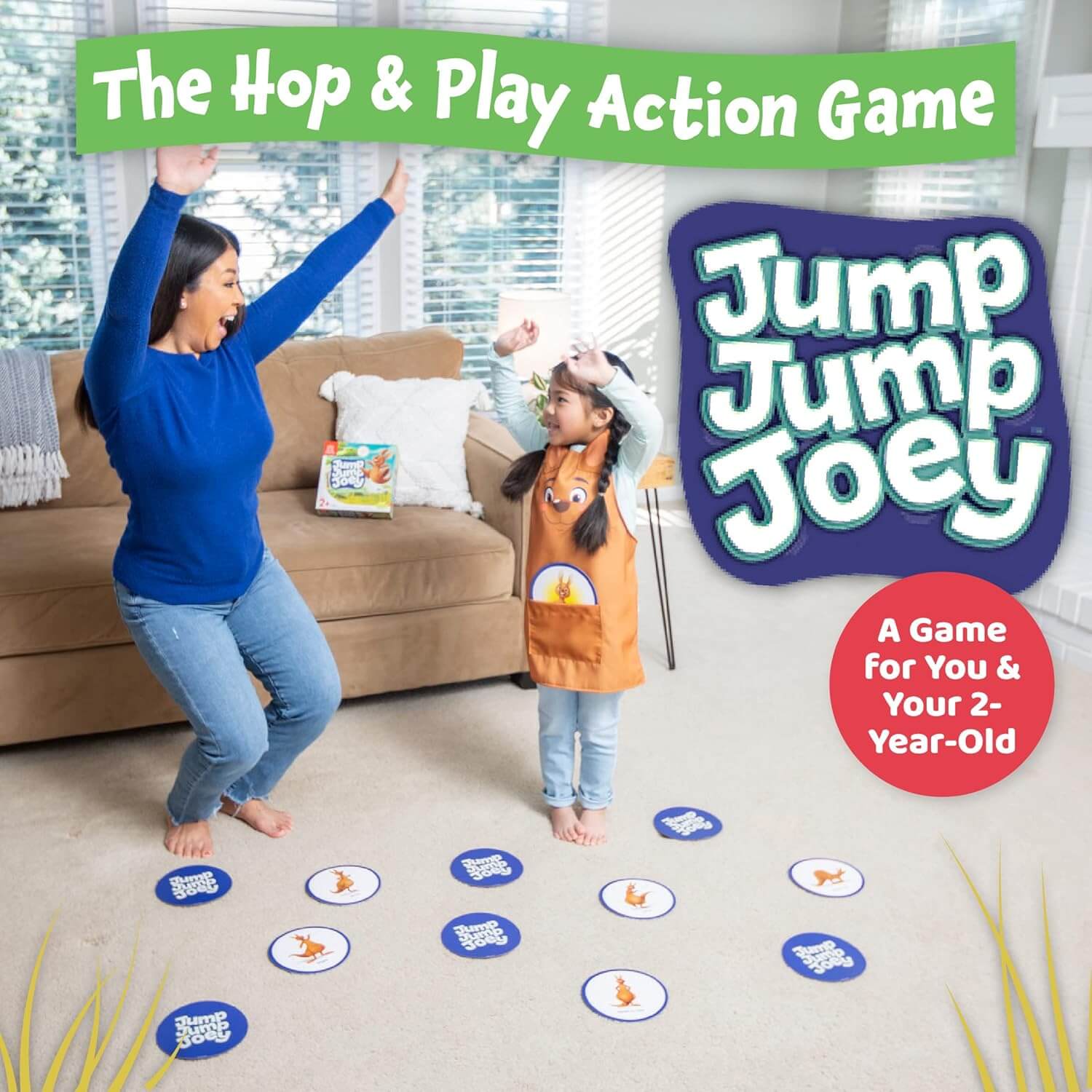 Peaceable Kingdom Jump Jump Joey First Game for Toddlers Interactive Play with Parent Ages 2+