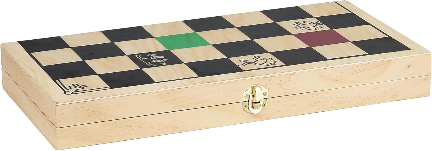 Keith Haring Chess In A Wooden Box