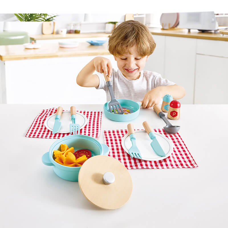 Hape Little Chef Cooking Serve Play Set