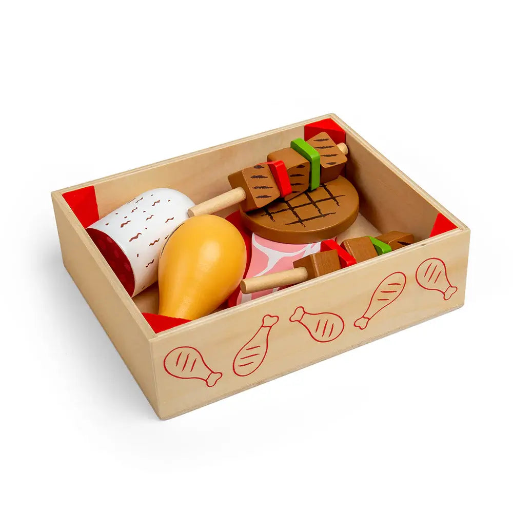 Meat Crate Wooden Play Food