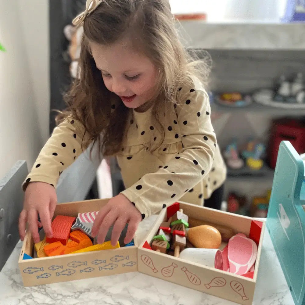 Meat Crate Wooden Play Food