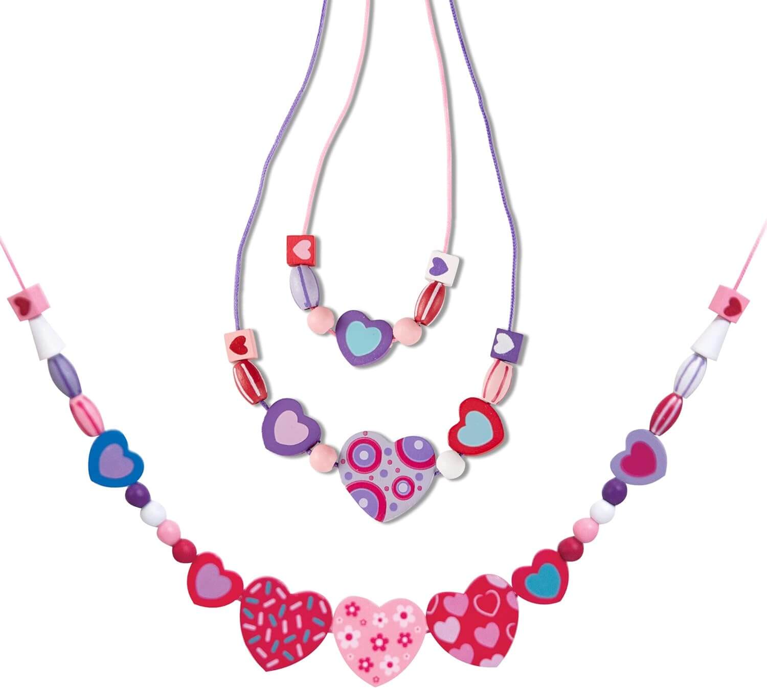 Created by Me! Heart Beads Wooden Bead Kit Melissa & Doug