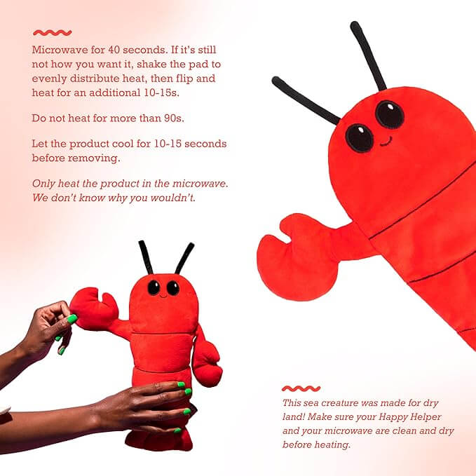 Menstruation Crustacean Lobster Heating Pad