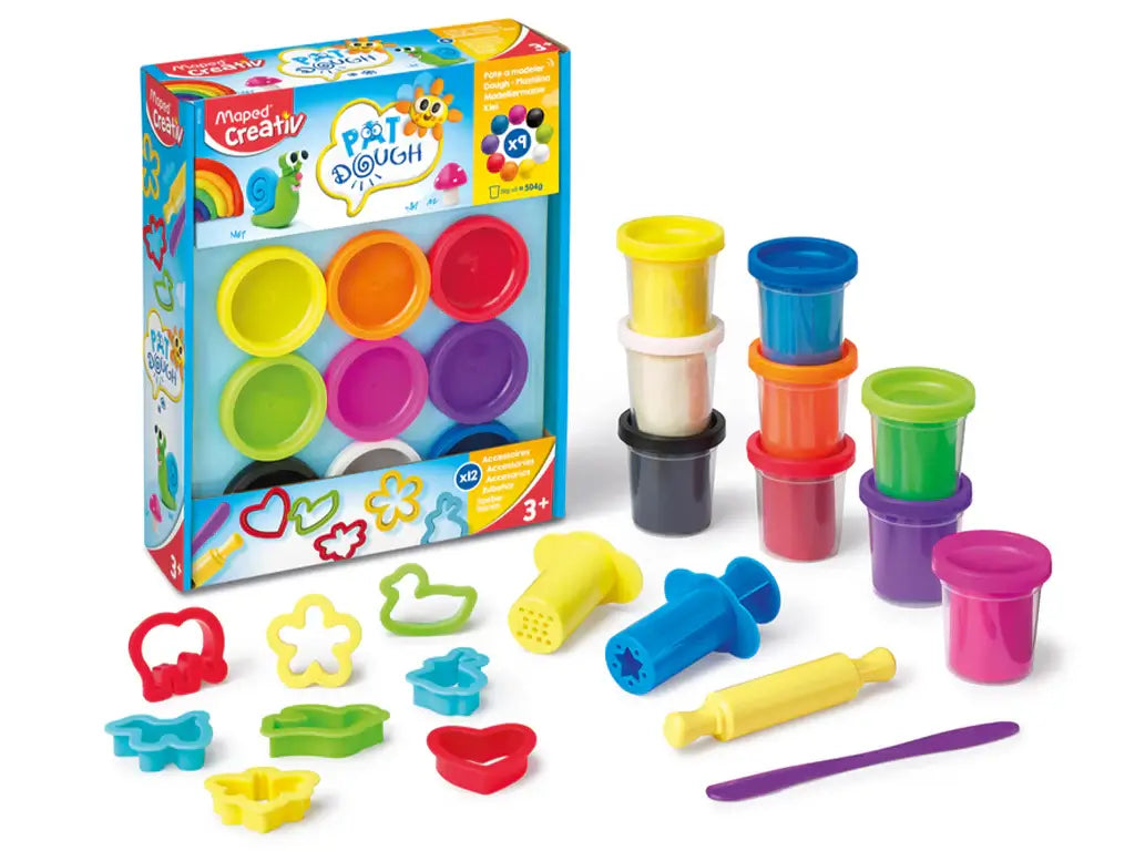 Maped Creativ Set 9x56g & Accessories Play Dough Set