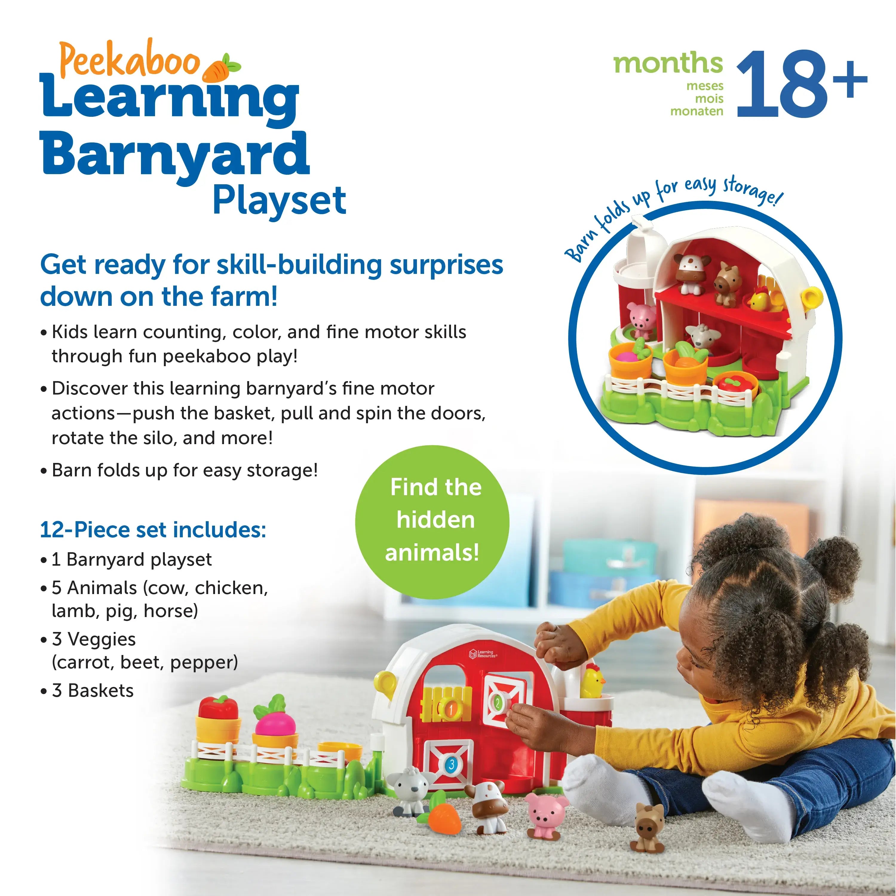 Peekaboo Learning Barnyard Playset