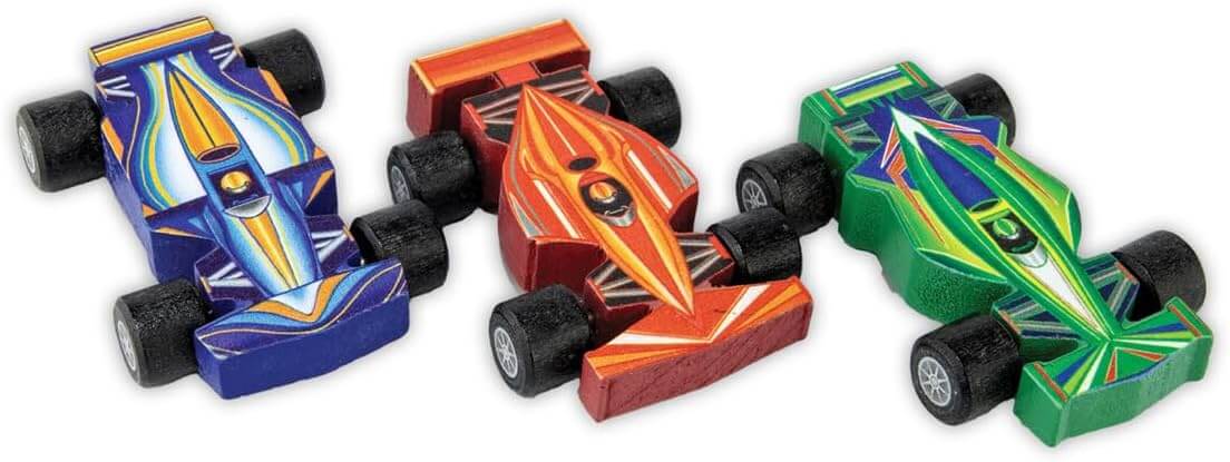 Puzzle & Play: Race Day - Floor Jigsaw Puzzle - Includes 3 Wooden Vehicles