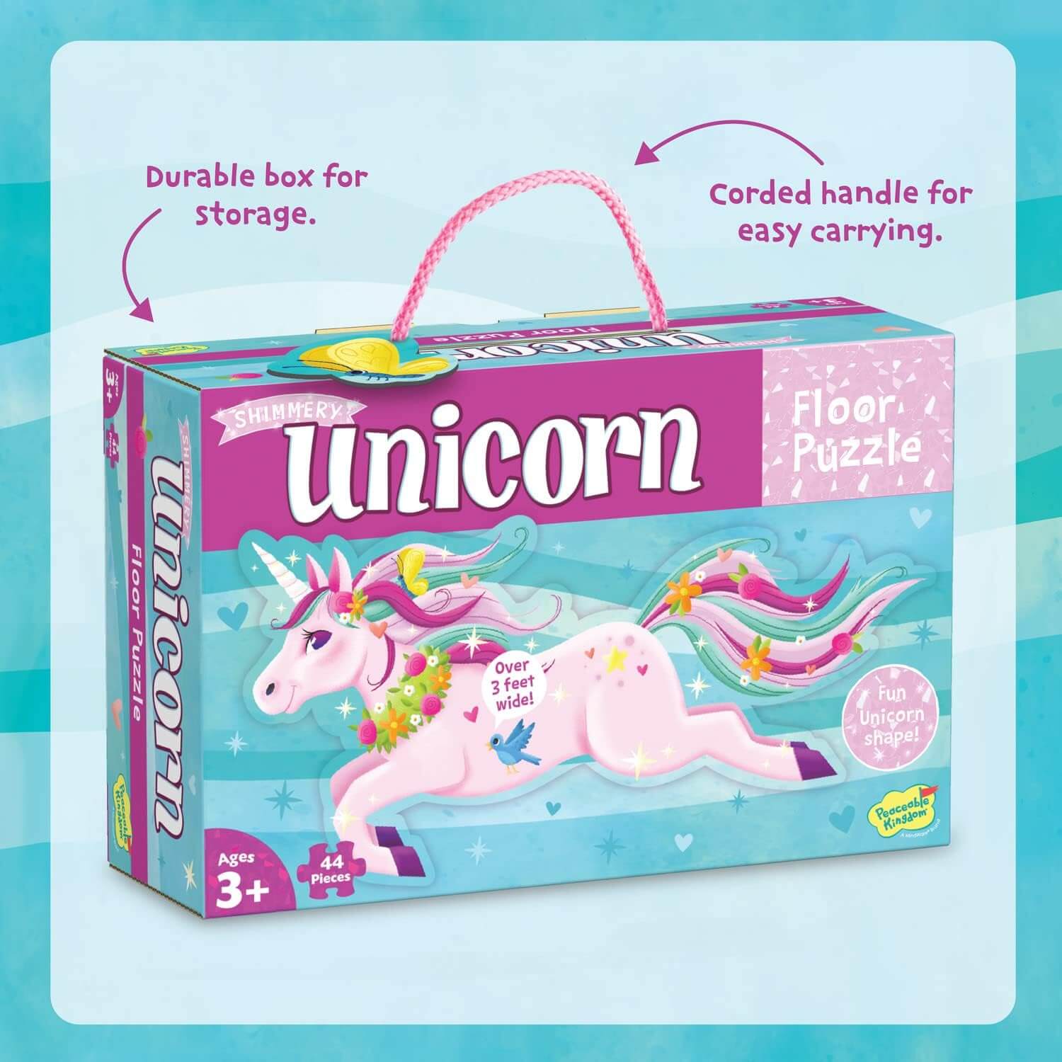 Shimmery Unicorn Giant Floor Jigsaw Puzzle