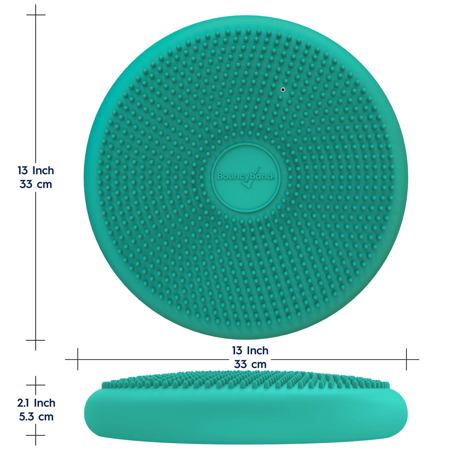 Wiggle Seat Big Sensory Cushion Green 33cm