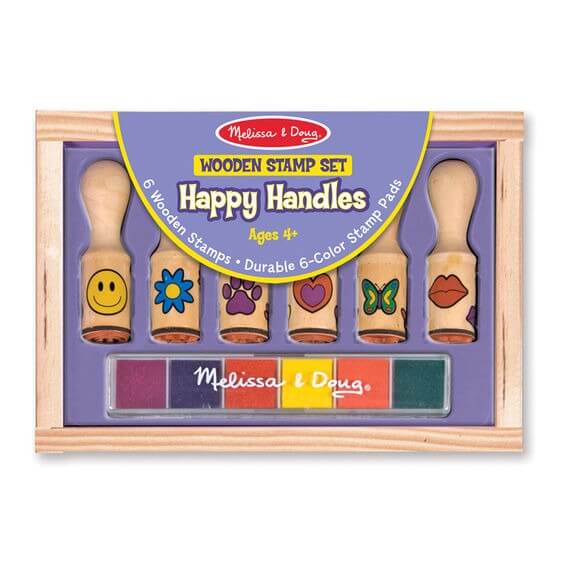 Wooden Stamp Set - Happy Handles