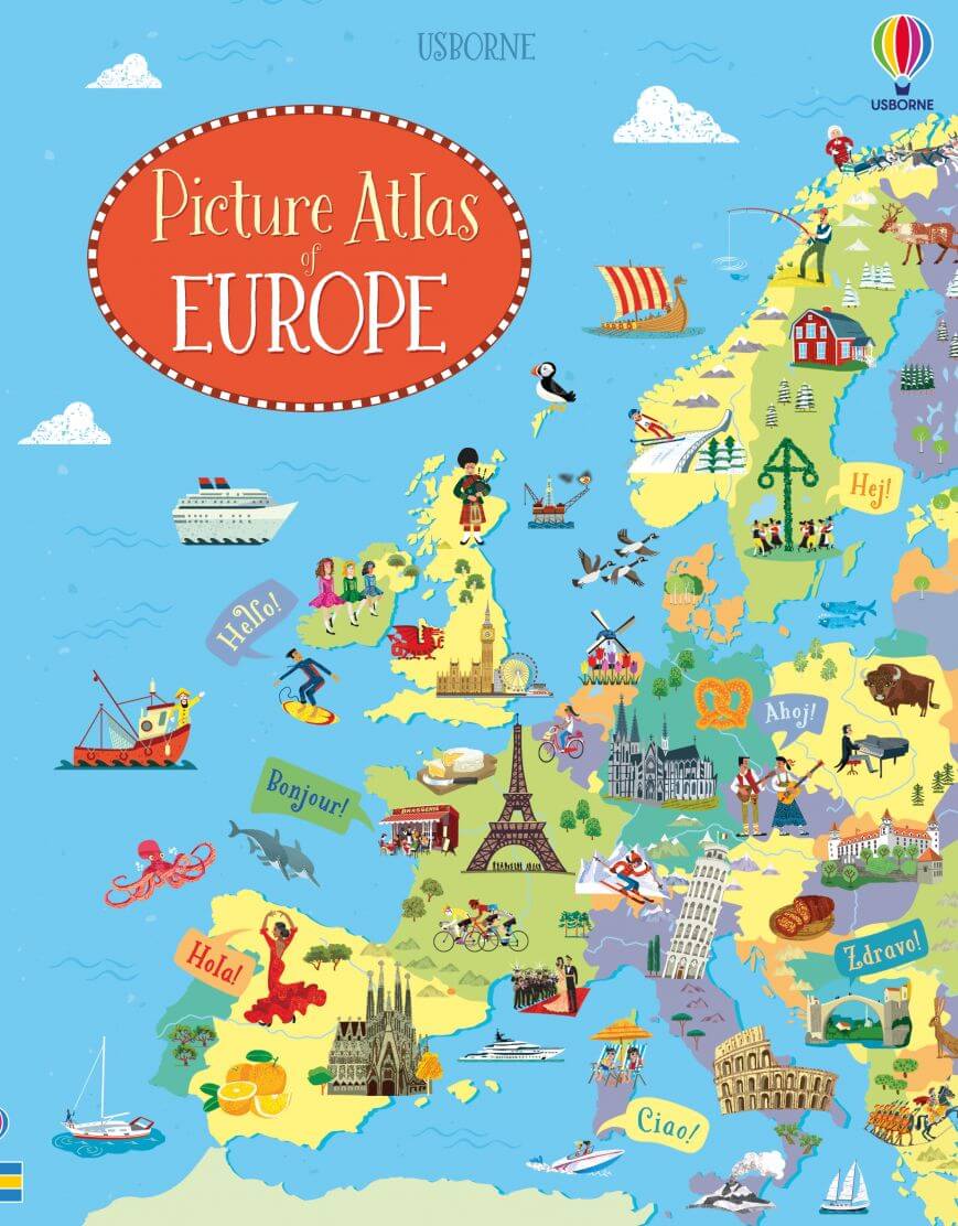 Usborne Atlas and Jigsaw Europe