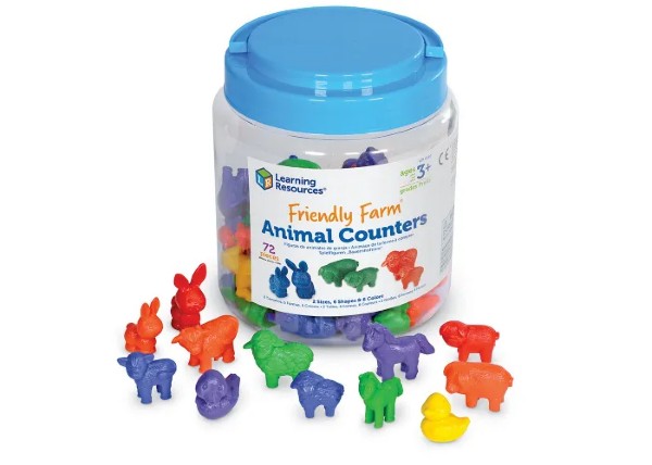 Learning Resources Friendly Farm Animal Counters