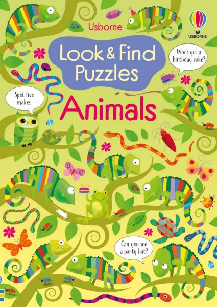Look and Find Puzzles On the Animals