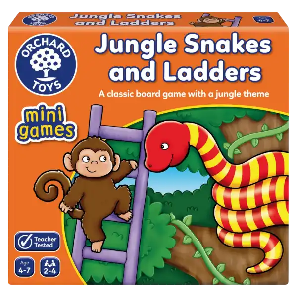 Jungle Snakes & Ladders Mini Game Orchard Toys