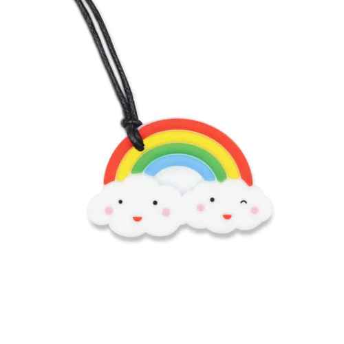 Chew Necklace Rainbow Chewie Pendant