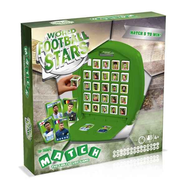 World Football Stars Green Top Trumps Match The Crazy Cube Game