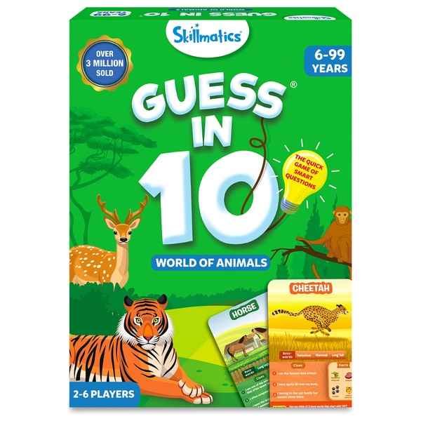 Skillmatics Card Game - Guess in 10 Animal Planet