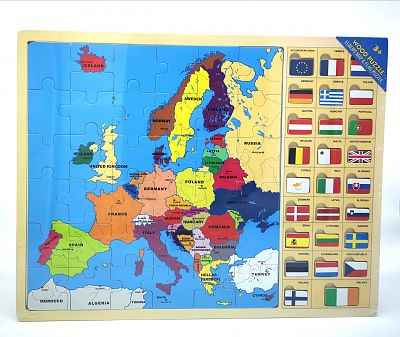 Europe Maps & Flags Jigsaw Puzzle