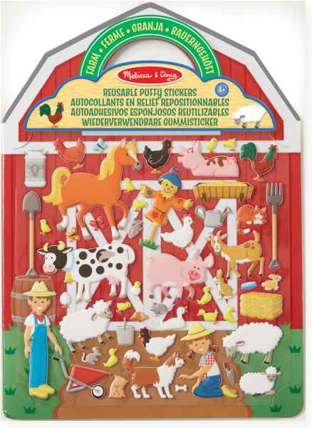 Reusable Puffy Stickers Farm - Melissa & Doug