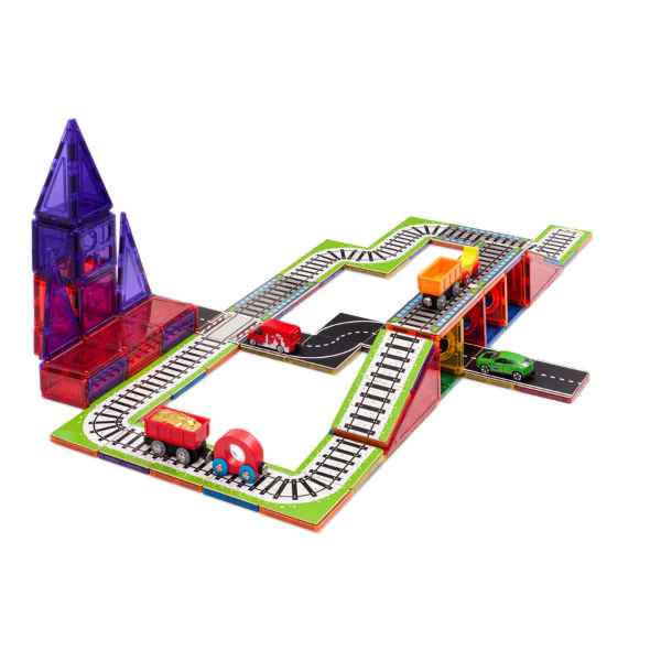 Magnetic Tile Topper - Train Pack (36 Piece)