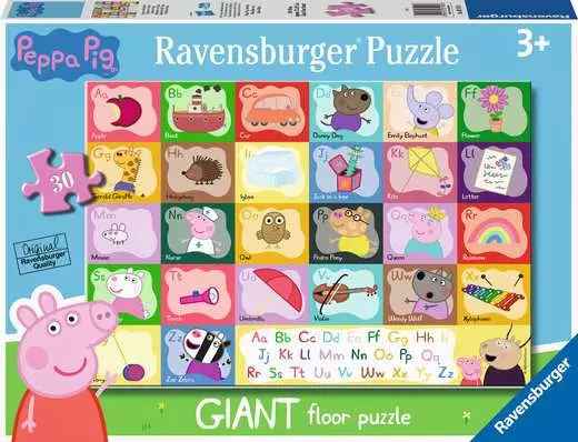 Children’s Puzzle Peppa Pig Alphabet Giant Floor Puzzle - 30 Pieces Puzzle