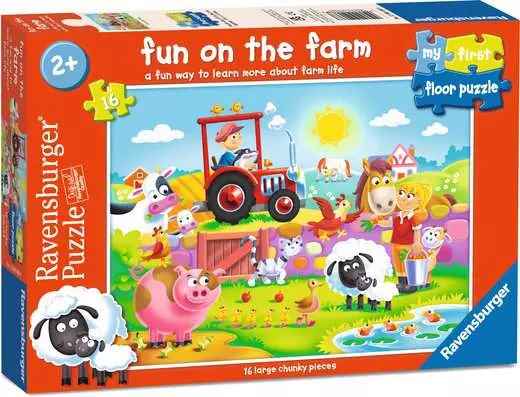 Children’s Puzzle Fun on the farm First Floor - 16 Pieces Puzzle