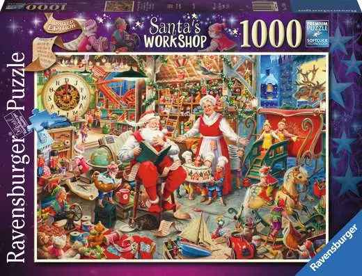 Jigsaw Puzzle Santa's Workshop - 1000 Pieces Puzzle - Ravensburger