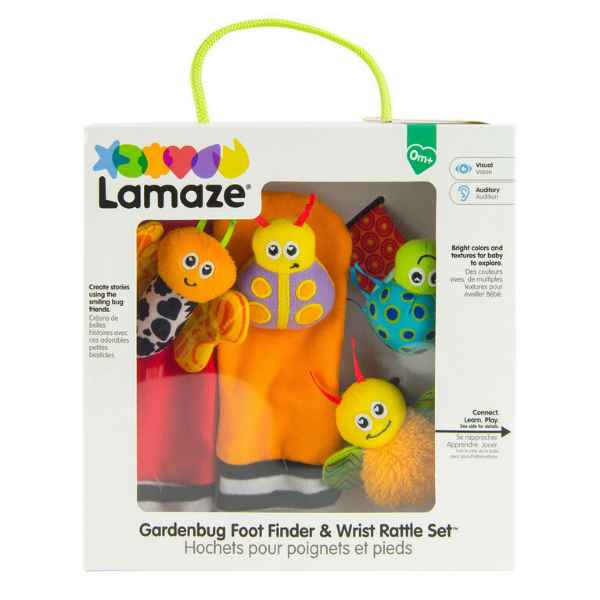 Lamaze Baby Foot and Wrist Rattle Set