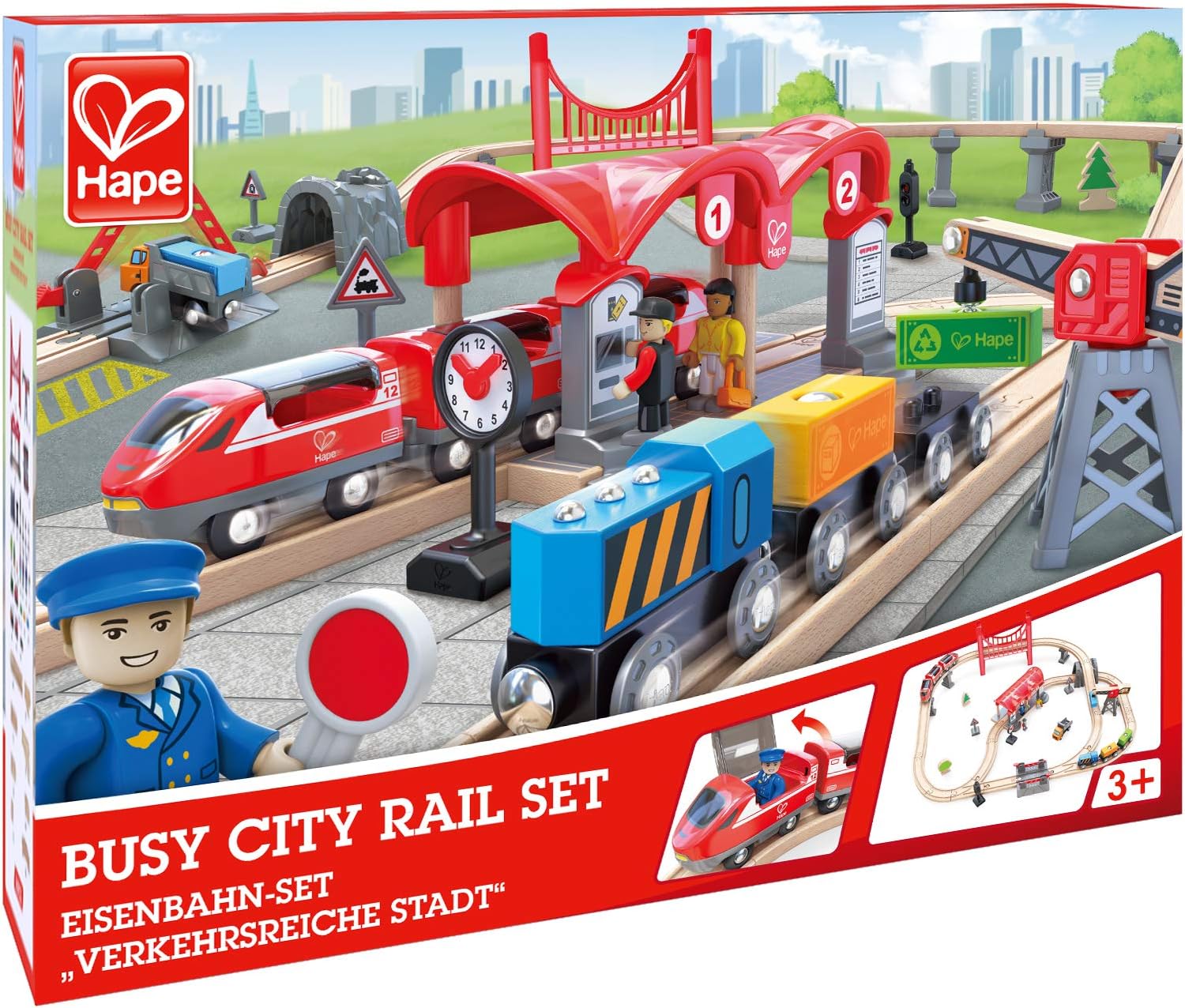 Hape Busy City Rail Set