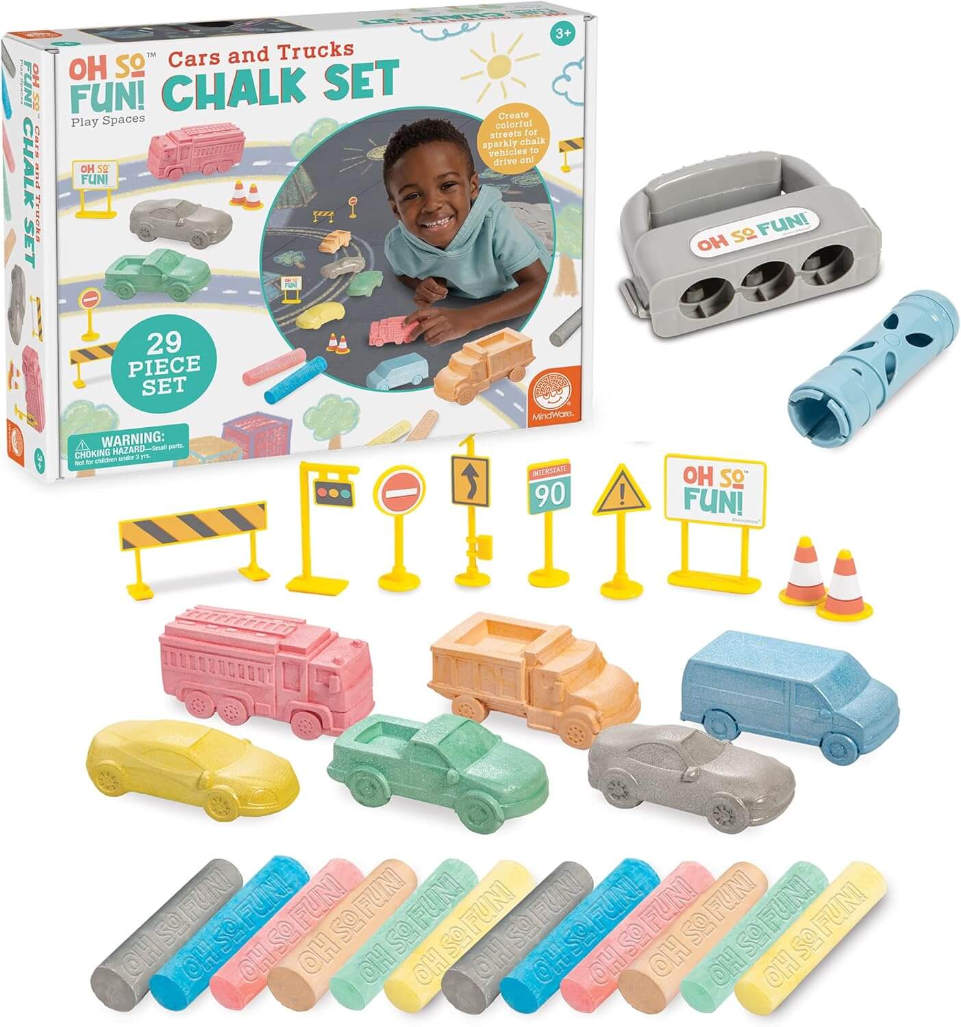 Oh So Fun! Cars and Trucks  Chalk Set