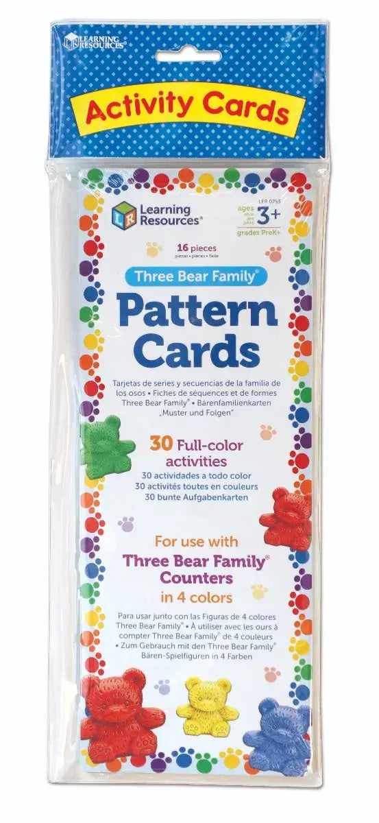 Three Bear Family® Double-Sided Pattern Cards (Set of 16)