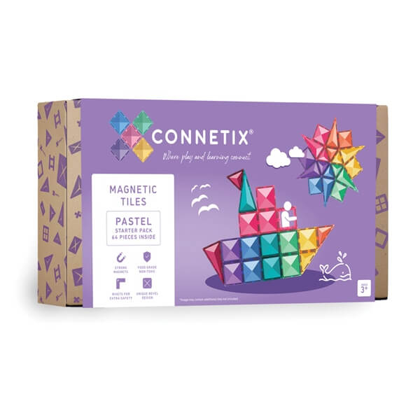 Connetix Pastel Starter Pack 64 pc