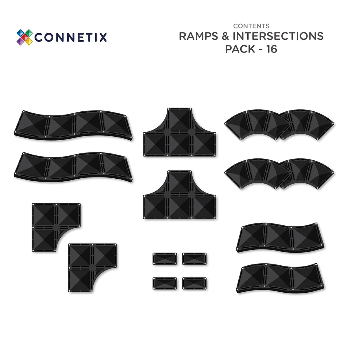 Connetix Ramps & Intersections Pack 16 pc